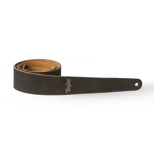 Taylor 2.5" Embroidered Suede Strap - Black 