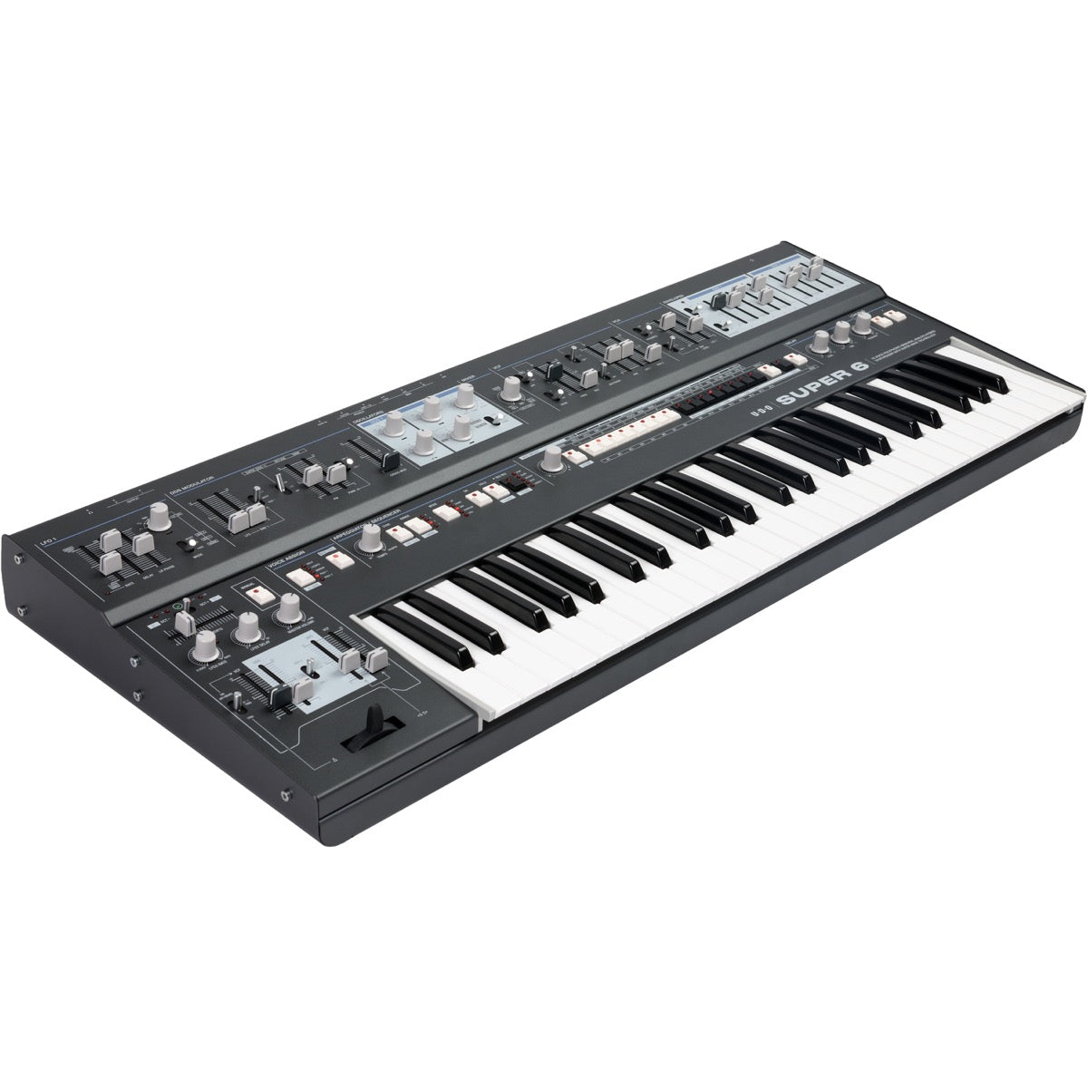 UDO Audio Super 6 12-Voice Polyphonic Keyboard Synthesizer - Black View 4