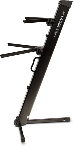 ultimate apx ax-48 pro two-tier column keyboard stand - black