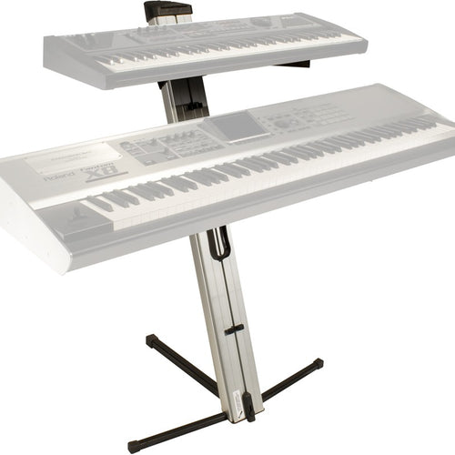 ultimate apex ax-48 pro two-tier column keyboard stand - silver