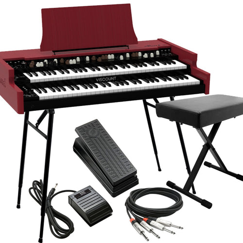 Viscount Legend SOUL 261 Digital Tonewheel Organ with Stand, Bench, Cables, and pedals