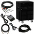Collage of everything included with the Viscount Legend Spin-Tone 700 Rotary Keyboard Amplifier COMPLETE CABLE KIT