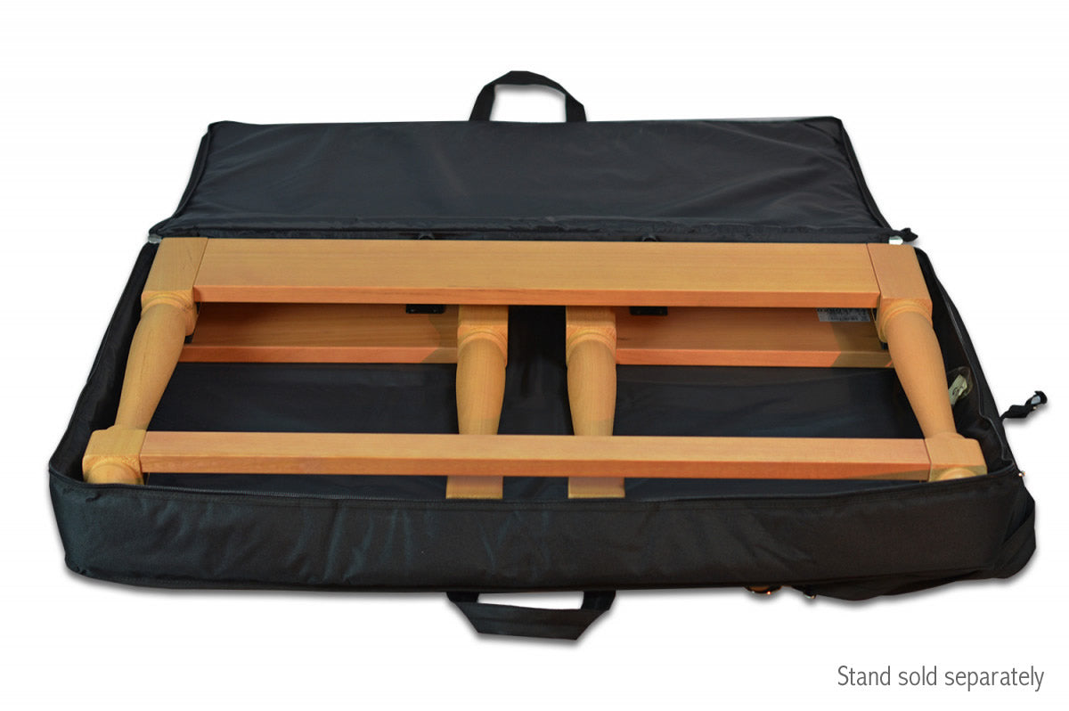 Open flat view of Viscount Legend Wooden Stand Bag with stand (stand sold separately)