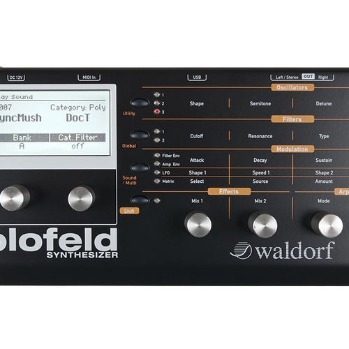 Waldorf Blofeld Desktop Synthesizer Module - Black / Shadow Edition