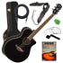 Yamaha APX600 Acoustic-Electric Guitar - Black STAGE ESSENTIALS BUNDLE