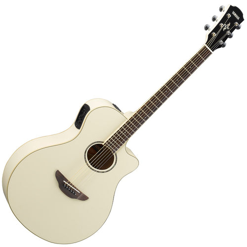 Yamaha APX600 Acoustic-Electric Guitar - Vintage White STAGE ESSENTIALS BUNDLE