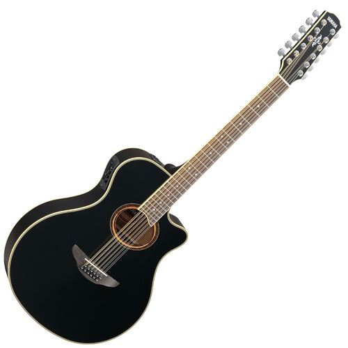 Yamaha APX700II-12 12-String Thinline Acoustic-Electric Guitar - Black