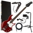 Collage image of the Yamaha BB234 Electric Bass Guitar - Raspberry Red COMPLETE BASS BUNDLE
