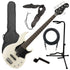 Collage image of the Yamaha BB235 5-String Bass Guitar - Vintage White BASS ESSENTIALS BUNDLE
