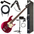 Collage image of the Yamaha BB434 Electric Bass Guitar - Red Metallic COMPLETE BASS BUNDLE