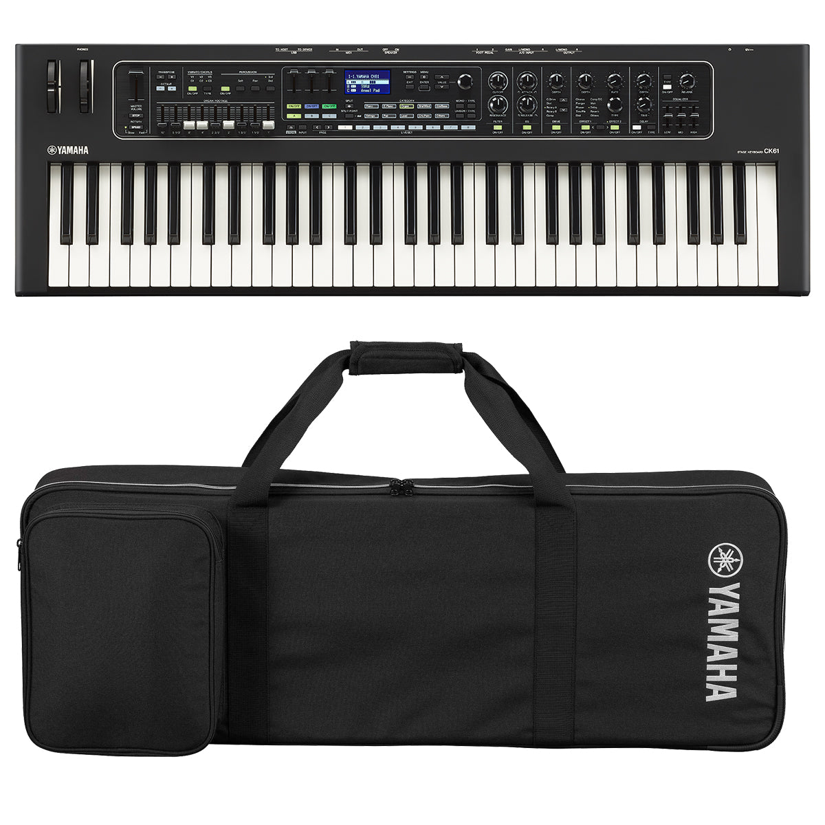 Collage image of the Yamaha CK61 Stage Keyboard CARRY BAG KIT