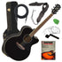 Yamaha CPX600 Acoustic-Electric Guitar - Black STAGE ESSENTIALS BUNDLE