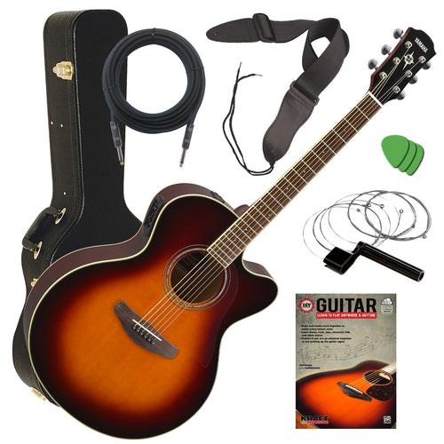 Yamaha CPX600 Acoustic-Electric Guitar - Sunburst STAGE ESSENTIALS BUNDLE