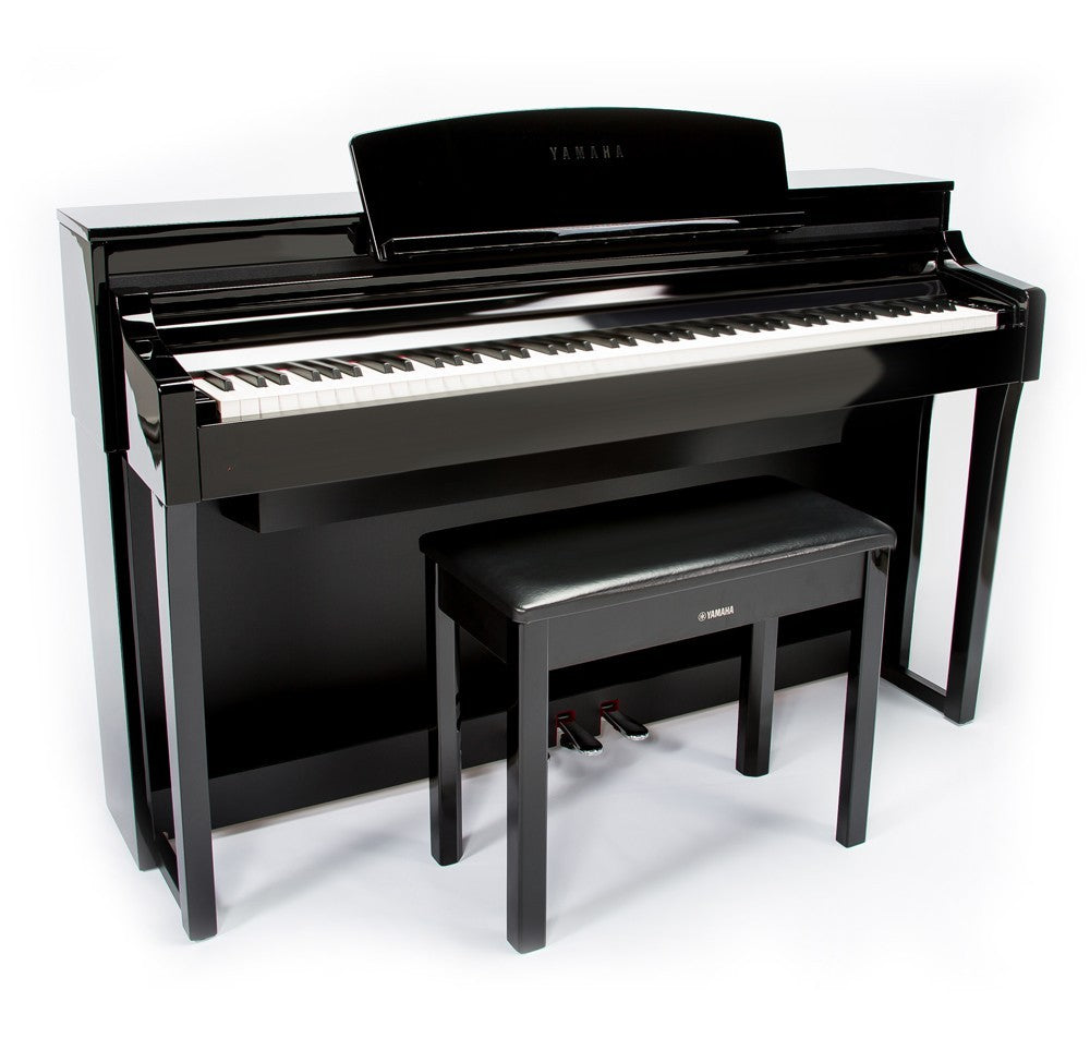 Yamaha Clavinova CSP-170 Digital Piano - Polished Ebony - Right Angle