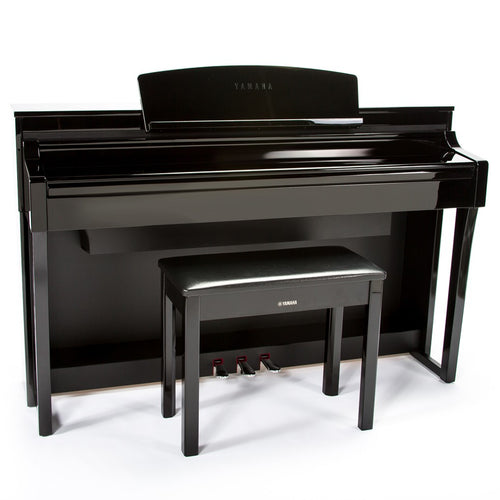Yamaha Clavinova CSP-170 Digital Piano - Polished Ebony - Key Cover Closed