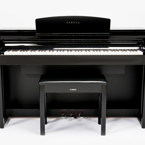 Yamaha Clavinova CSP-170 Digital Piano - Polished Ebony - Front View