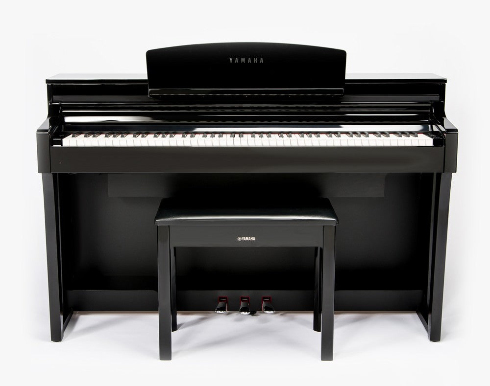 Yamaha Clavinova CSP-170 Digital Piano - Polished Ebony - Front View
