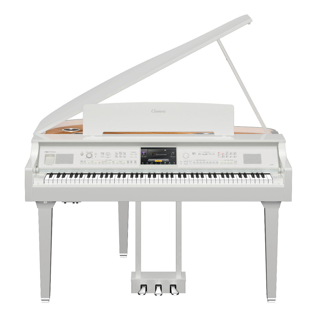 Yamaha Clavinova CVP-809GP Digital Piano - Polished White - Front