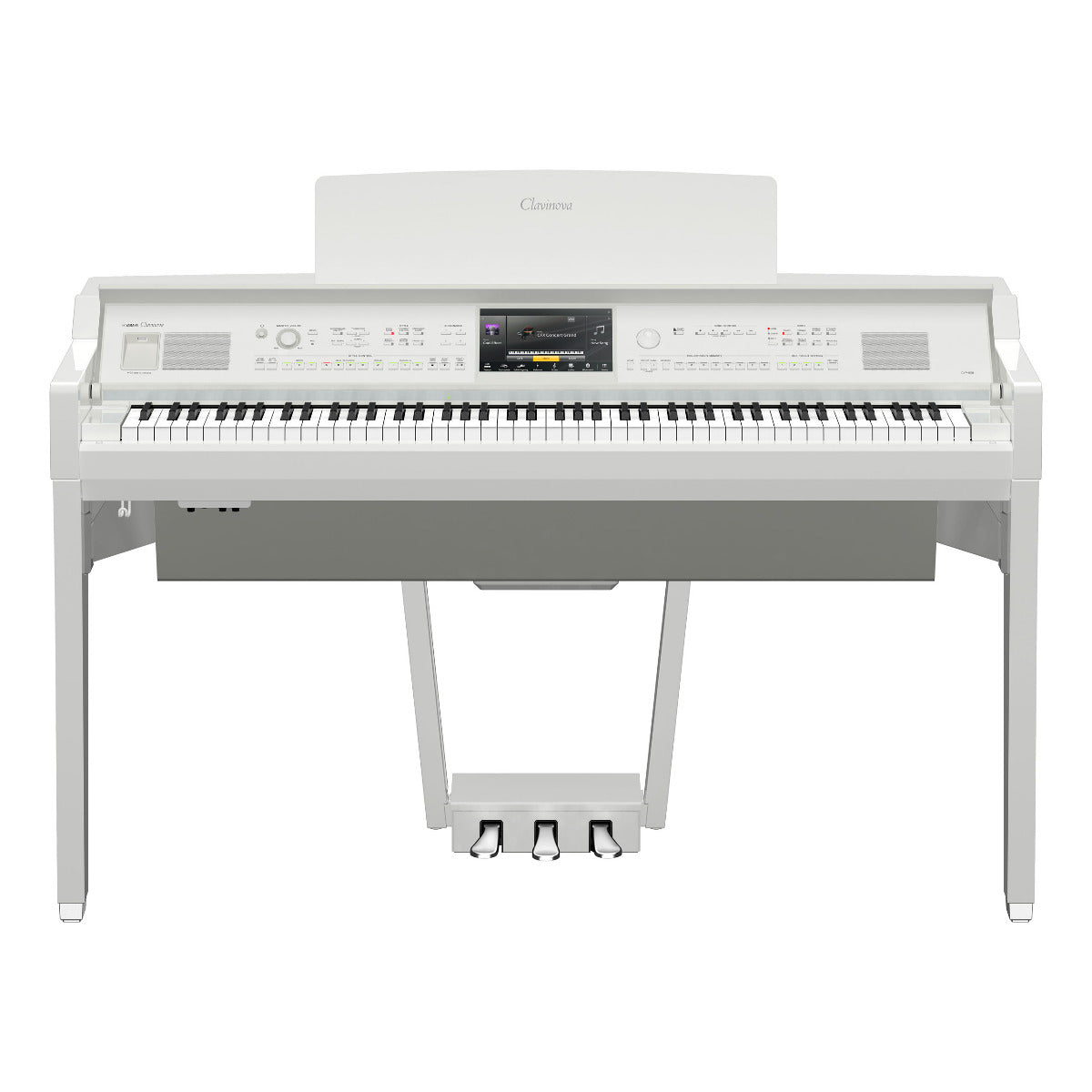 Yamaha Clavinova CVP-809 Digital Piano - Polished White - Front