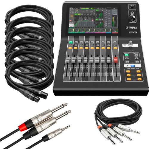 Collage image of the Yamaha DM3S Ultracompact Digital mixer CABLE KIT