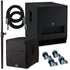 Collage of the components in the Yamaha DXS18 Subwoofer STAGE RIG bundle