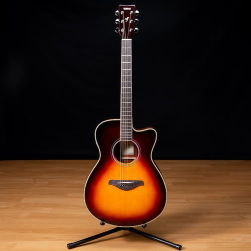 Yamaha FSC-TA TransAcoustic Guitar - Brown Sunburst view 2