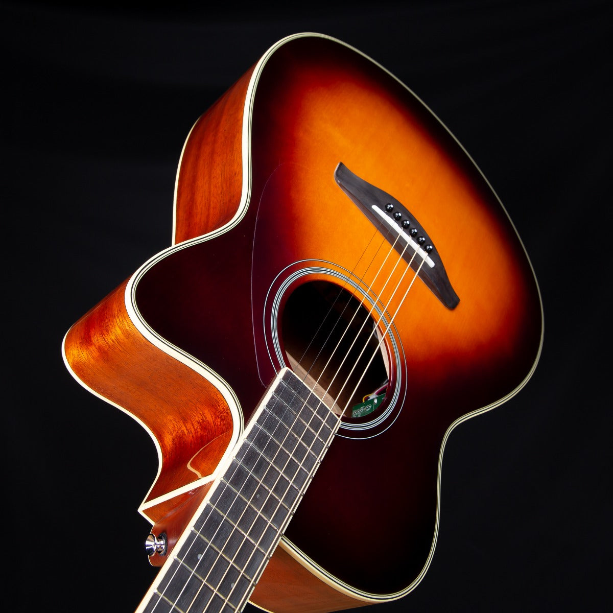 Yamaha FSC-TA TransAcoustic Guitar - Brown Sunburst view 8