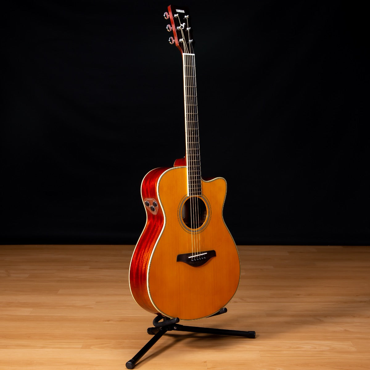 Yamaha FSC-TA TransAcoustic Guitar - Vintage Tint view 3