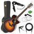 Yamaha FSX830C Ac/El Guitar - Brown Sunburst STAGE ESSENTIALS BUNDLE