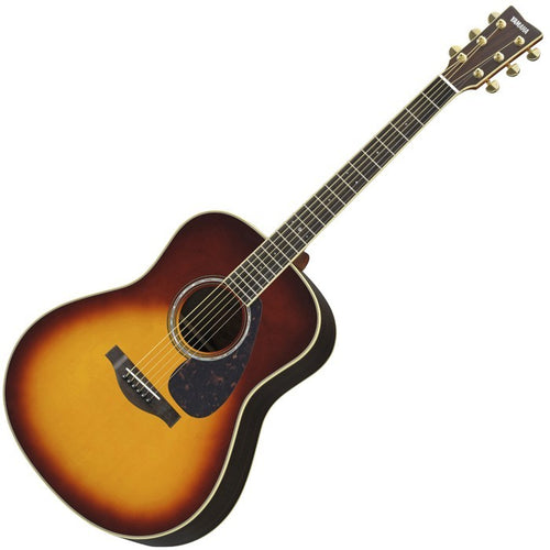 Yamaha LL6RBSHC Handcrafted Acoustic Guitar with Rosewood Back and Sides - Brown Sunburst