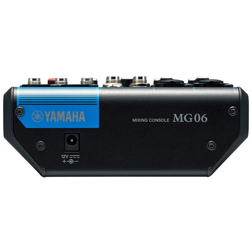 Yamaha MG06 6-Channel Compact Stereo Mixer - View 3