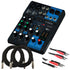 Collage of the components in the Yamaha MG06X 6-Channel Compact Stereo Mixer CABLE KIT bundle