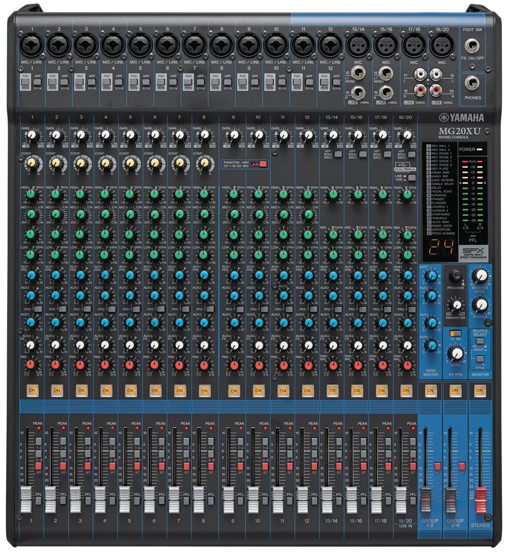 Yamaha MG20XU 20-Channel Stereo Mixer with USB Audio