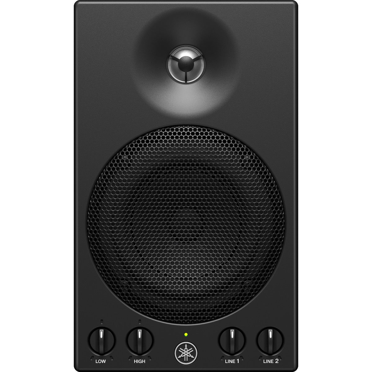 Front view of Yamaha MSP3A 4" Powered Speaker
