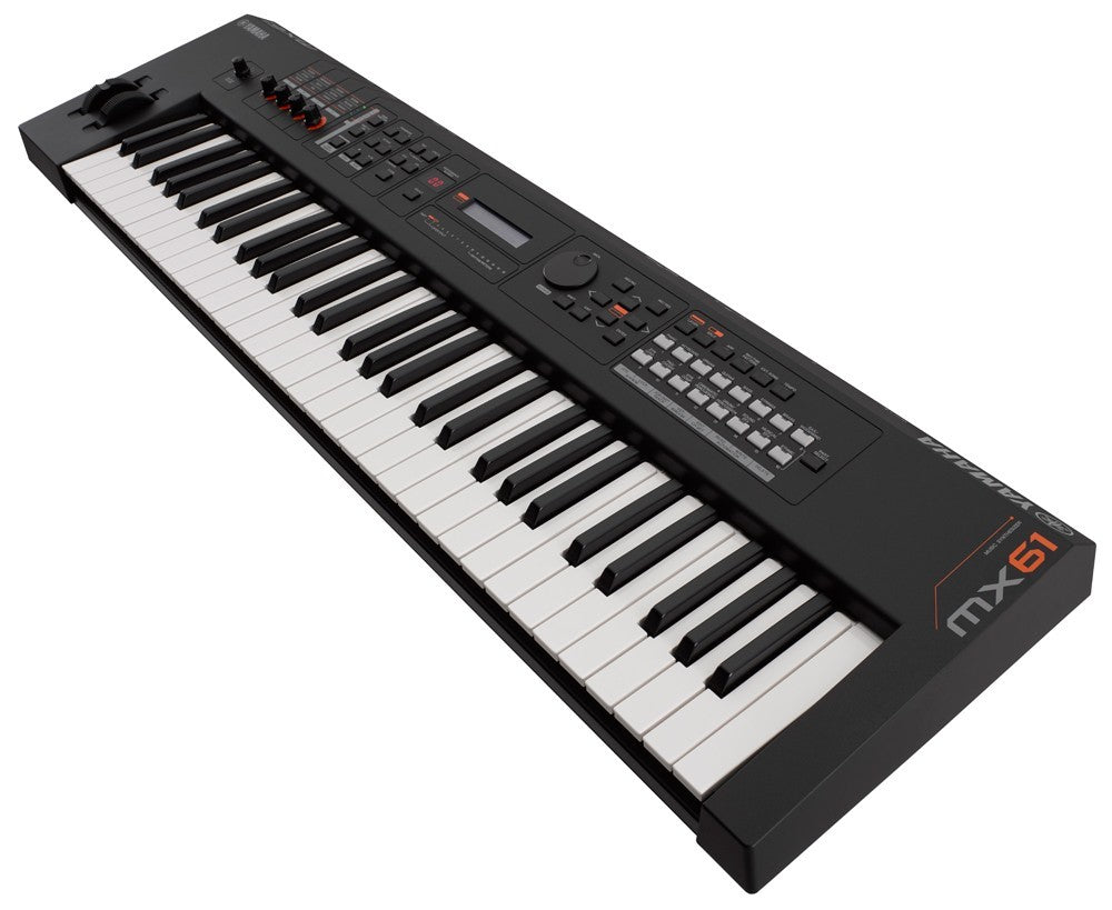 Yamaha MX61 Music Synthesizer - Black STAGE ESSENTIALS BUNDLE