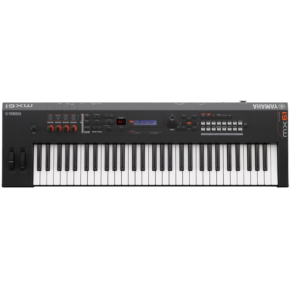 Yamaha MX61 Music Synthesizer - Black STAGE ESSENTIALS BUNDLE