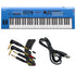 Collage image of the Yamaha MX61 Music Synthesizer - Blue CABLE KIT