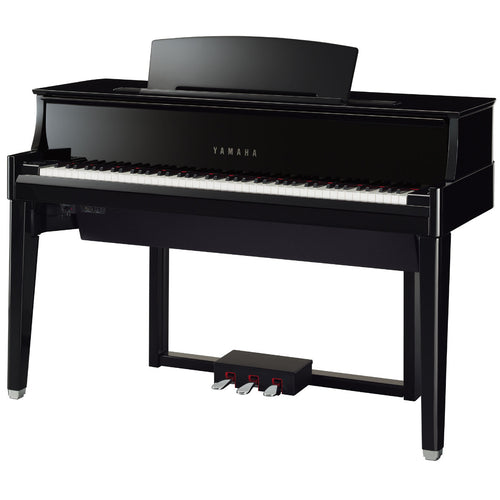 Yamaha AvantGrand N1X Hybrid Piano - Polished Ebony - Left angle
