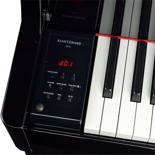 Yamaha AvantGrand N1X Hybrid Piano - Polished Ebony - Controls