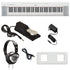 Collage image of the Yamaha Piaggero NP35 76-Key Portable Keyboard with Power Adapter - White BONUS PAK