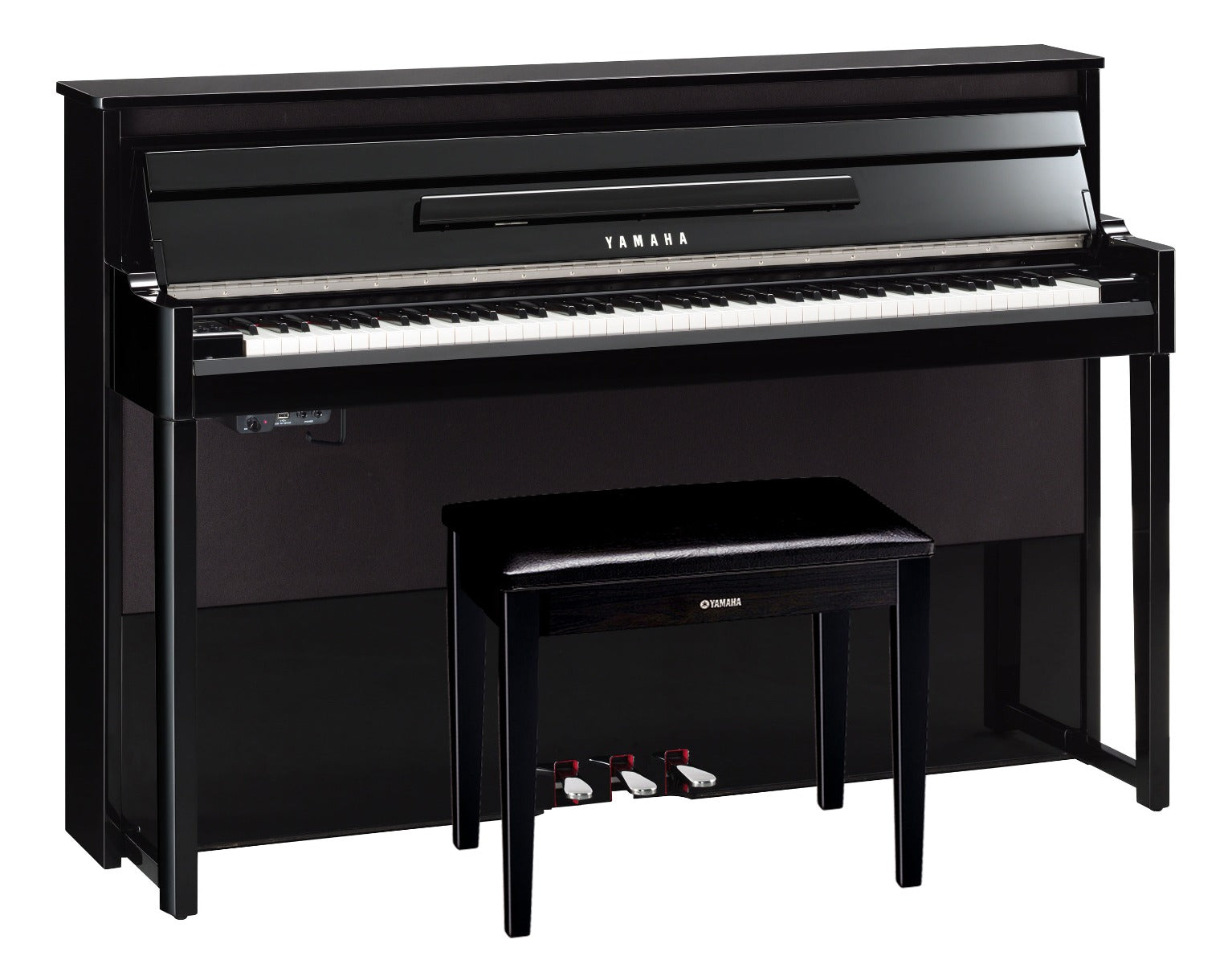 Yamaha AvantGrand NU1X Hybrid Piano - Polished Ebony - View 2