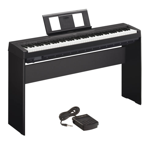 Collage image of the Yamaha P-45 Digital Piano - Black HOME PAK