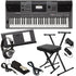 Collage image of the Yamaha PSR-I500 Portable Keyboard for Indian Music KEY ESSENTIALS BUNDLE