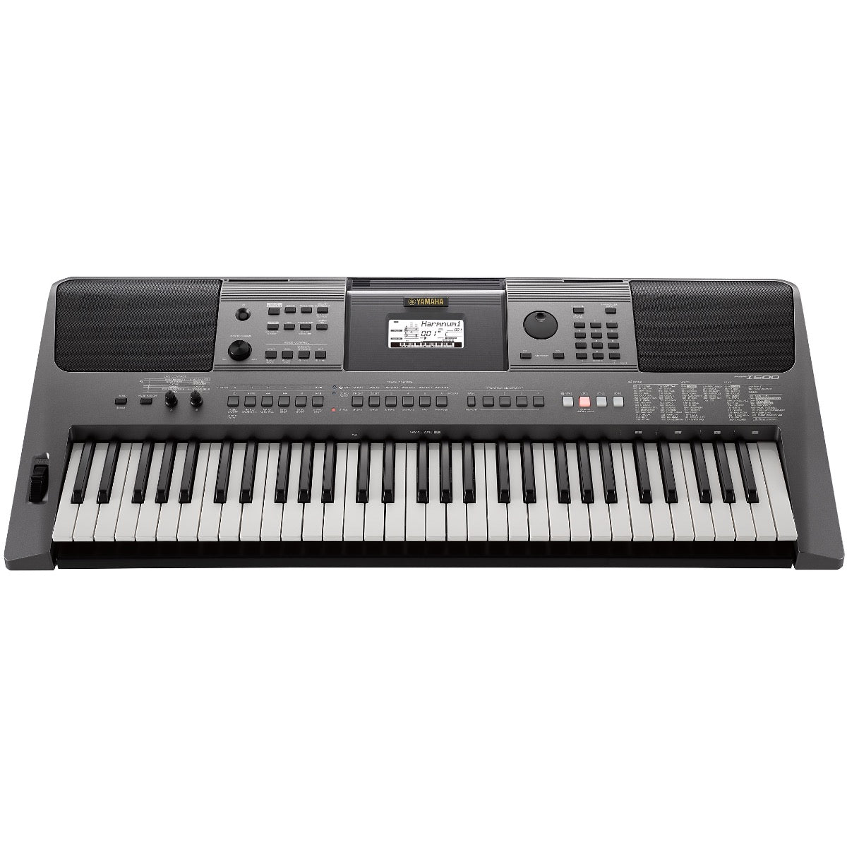 Top/front perspective view of Yamaha PSR-I500 Portable Keyboard