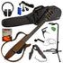 Collage image of the Yamaha SLG200S Silent Guitar - Natural COMPLETE GUITAR BUNDLE