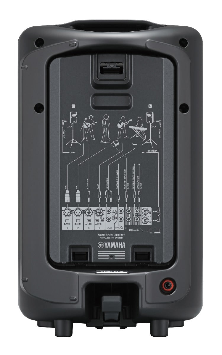 Yamaha STAGEPAS 400BT Portable PA System AUDIO ESSENTIALS BUNDLE