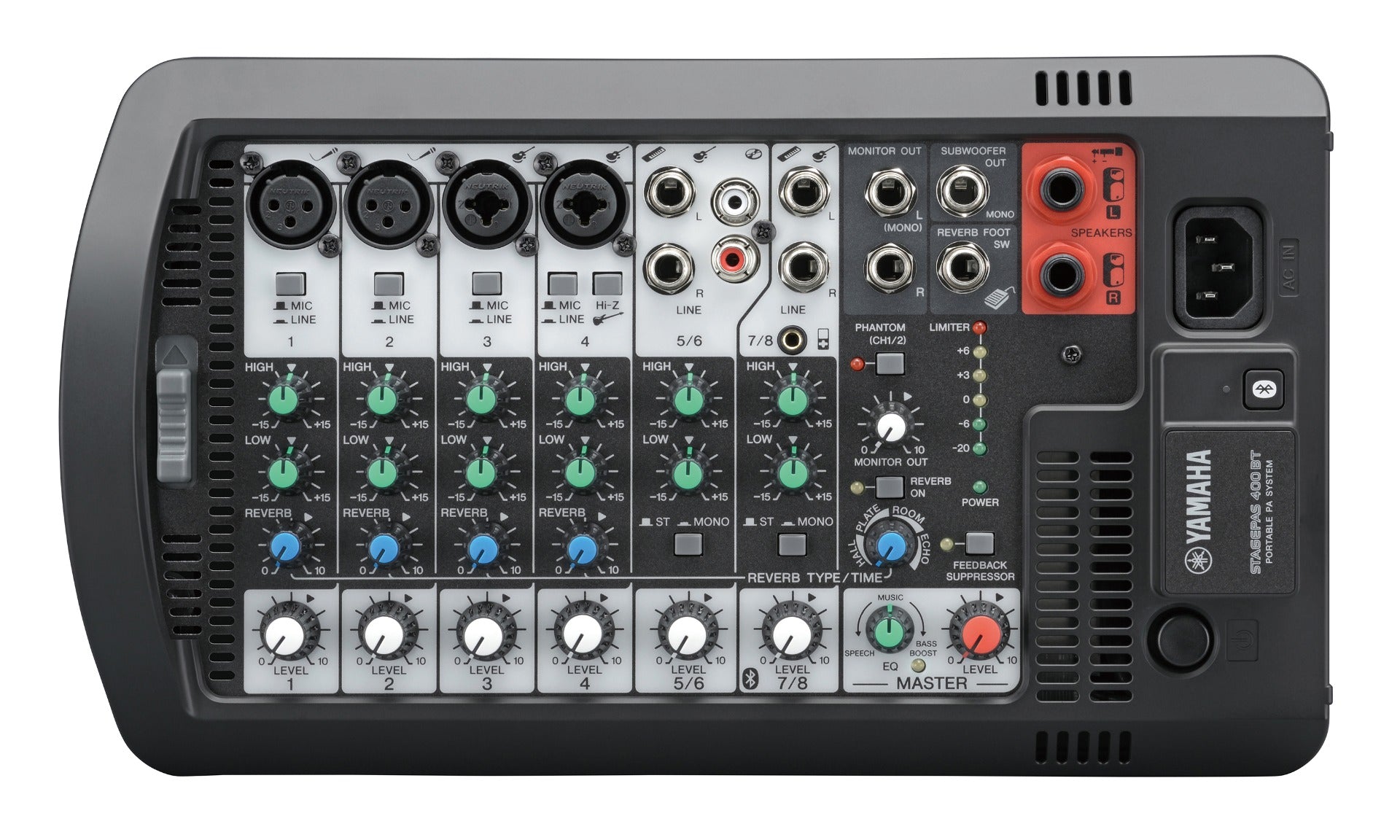 YAMAHA STAGEPAS 400BT ポータブルPAシステム ※ケース付き Yamaha STAGEPAS 400BT Portable PA System CABLE KIT – Kraft Music