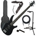 Collage image of the Yamaha TRBX174 Electric Bass Guitar - Black BASS ESSENTIALS BUNDLE