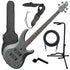 Collage image of the - Yamaha TRBX304 4-String Bass Guitar - Mist Green BASS ESSENTIALS BUNDLE