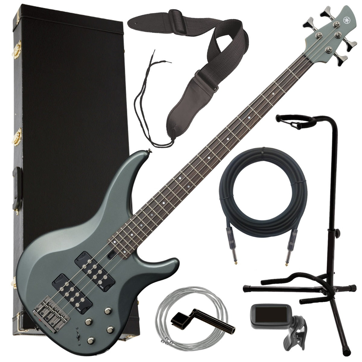 Yamaha TRBX304 4-String Electric Bass Guitar - Mist Green COMPLETE BASS  BUNDLE